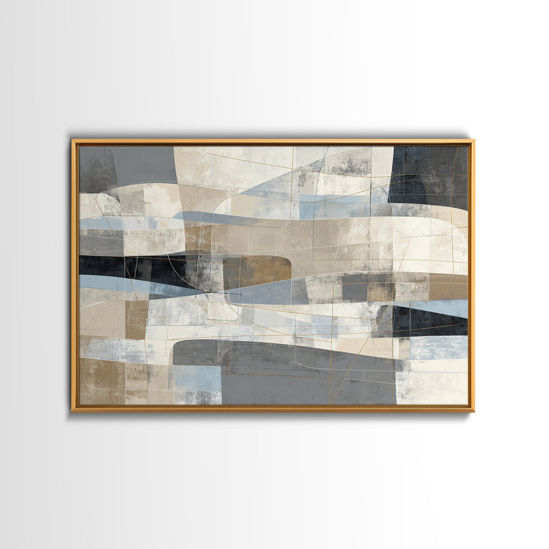 City Map Abstract Lines Without Readable Labels Canvas Print, Hotel Art, Beach Prints, Hotel Decor, Fine Art, Boutique, HOT-3x2-52