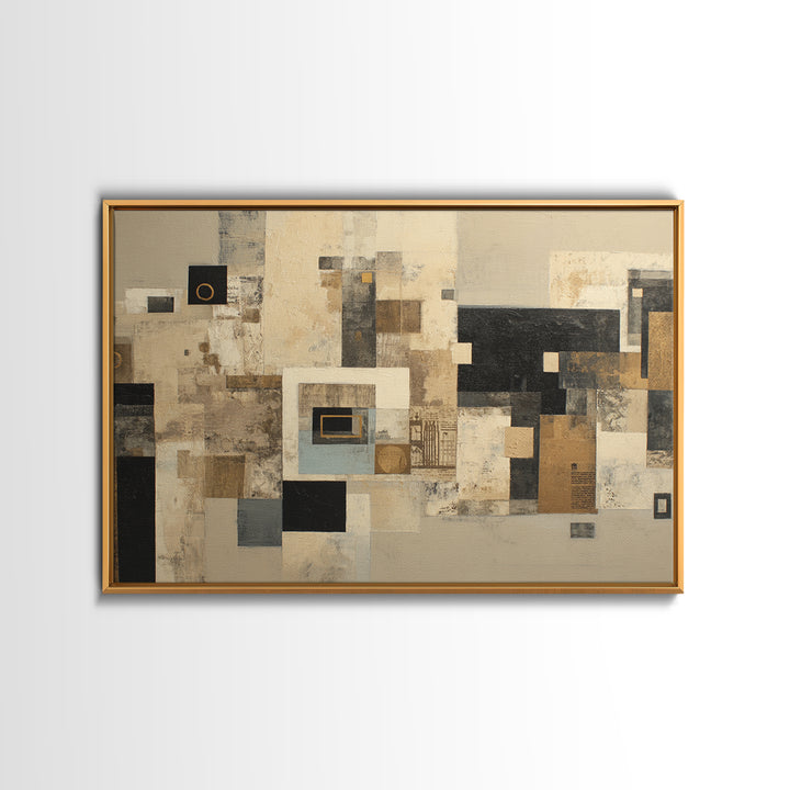 Modern Geometric Composition Framed Canvas Print, Hotel Art, Art Prints, Hotel Decor, Fine Art, Boutique, Modern Wall Art, HOT-3x2-59
