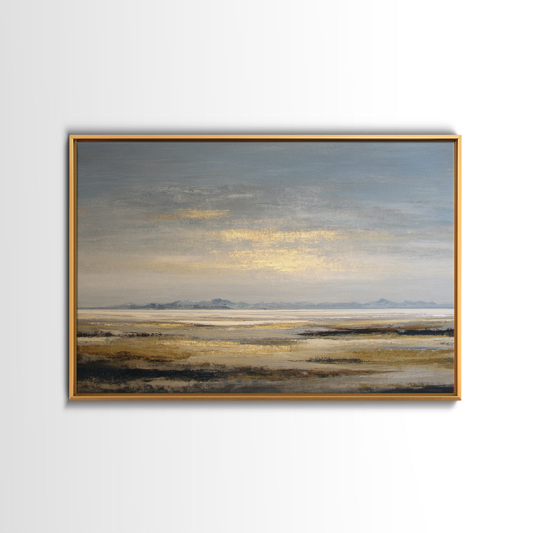 Panoramic Desert Horizon Canvas Print, Hotel Art, Contemporary Art, Hotel Decor, Fine Art, Boutique, Art Deco, Abstract Art, HOT-3x2-72