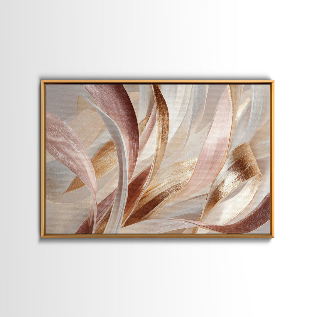 Hair Strands Turning into Abstract Ribbons Canvas Print, Hair Salon Art, Hairstylist, Living Room Decor, Fine Art, Style, HSA-3x2-73