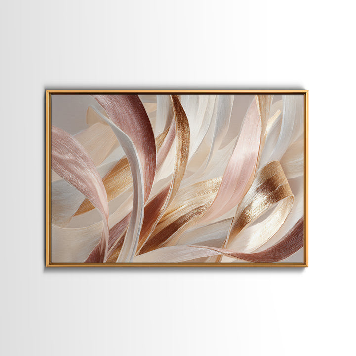 Hair Strands Turning into Abstract Ribbons Canvas Print, Hair Salon Art, Hairstylist, Living Room Decor, Fine Art, Style, HSA-3x2-73