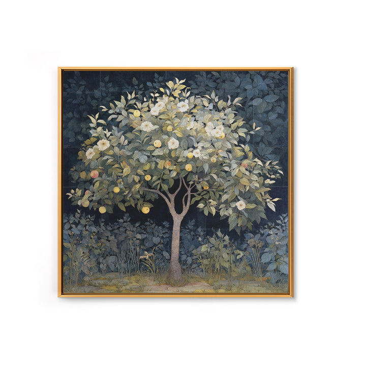 Apple Tree in Summer Orchard Canvas Print, Impressionist Art, Gallery Decor, Living Room Decor, Fine Art, Impression, IMP-1x1-17