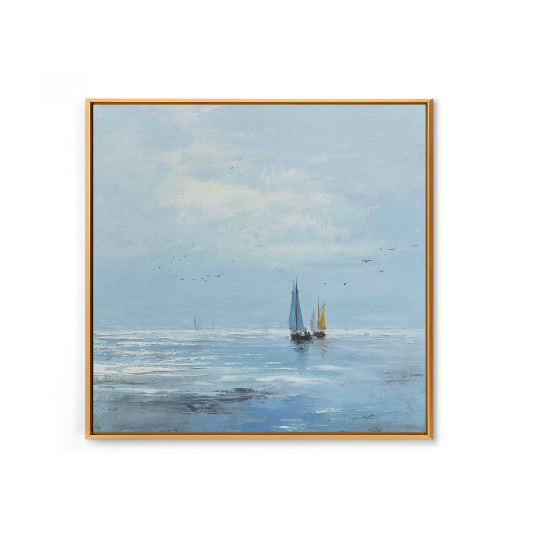 Coastal Beach Figures Canvas Print, Impressionist Art, Room Decor, Living Room Decor, Oil Painting, Impression, Large Wall Art, IMP-1x1-91