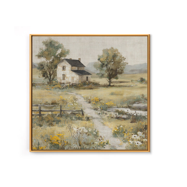 Country Lane with Flickering Sunlight Canvas Print, Impressionist Art, Modern Decor, Living Room Decor, Fine Art, Impression, IMP-1x1-94
