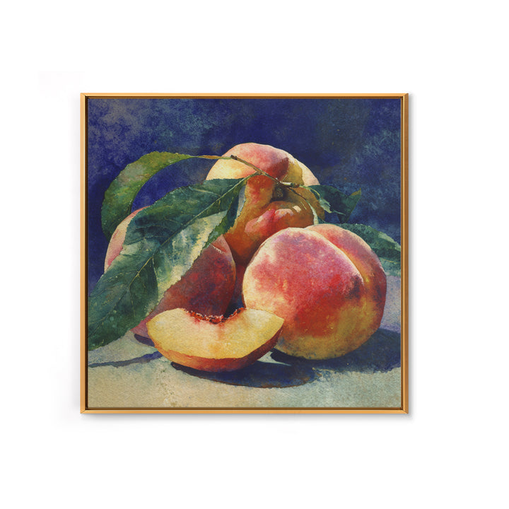 Still Life of Peaches Canvas Print, Impressionist Art, Fine Art Print, Living Room Decor, Fine Art, Impression, Painting, IMP-1x1-95
