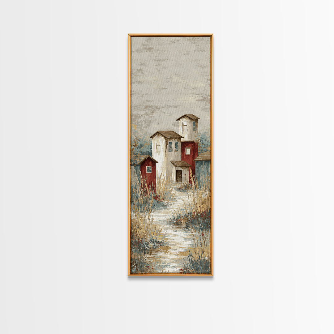 Country Lane with Flickering Sunlight Canvas Print, Impressionist Art, Gallery Wall Art, Living Room Decor, Impression, IMP-1x3-10