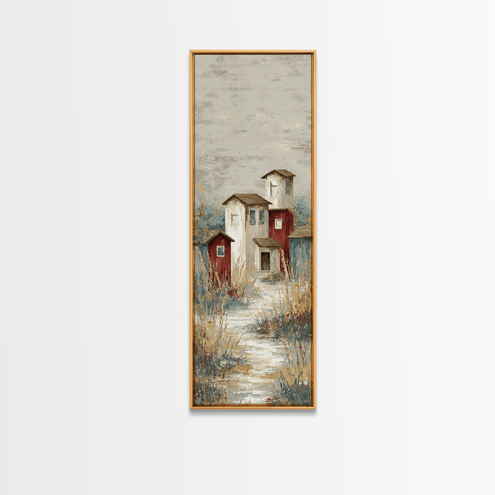 Country Lane with Flickering Sunlight Canvas Print, Impressionist Art, Gallery Wall Art, Living Room Decor, Impression, IMP-1x3-10