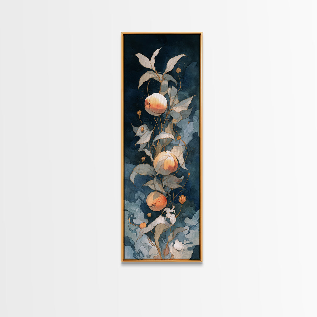 Still Life of Peaches Canvas Print, Impressionist Art, Modern Wall Art, Living Room Decor, Impression, Living Room Art, IMP-1x3-11