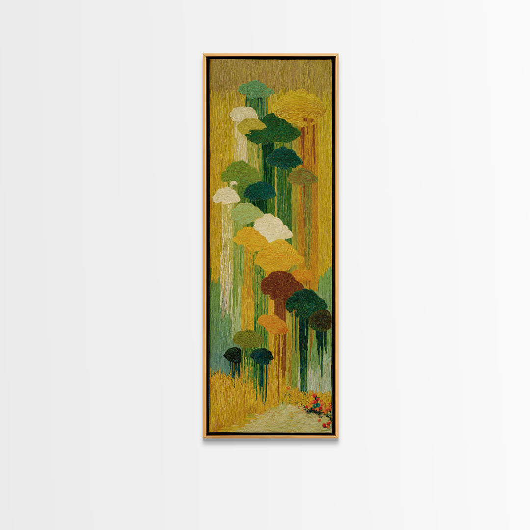 Dancers Suggested by Soft Moving Brushwork Canvas Print, Impressionist Art, Horizontal Wall Art, Living Room Decor, Impression, IMP-1x3-27