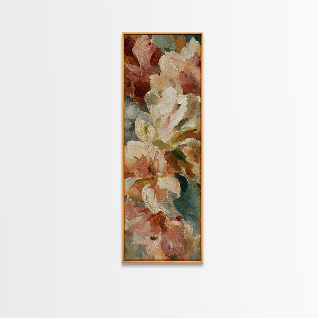Still Life of Peaches Canvas Print, Impressionist Art, Textured Wall Art, Living Room Decor, Impression, Landscape Painting, IMP-1x3-35