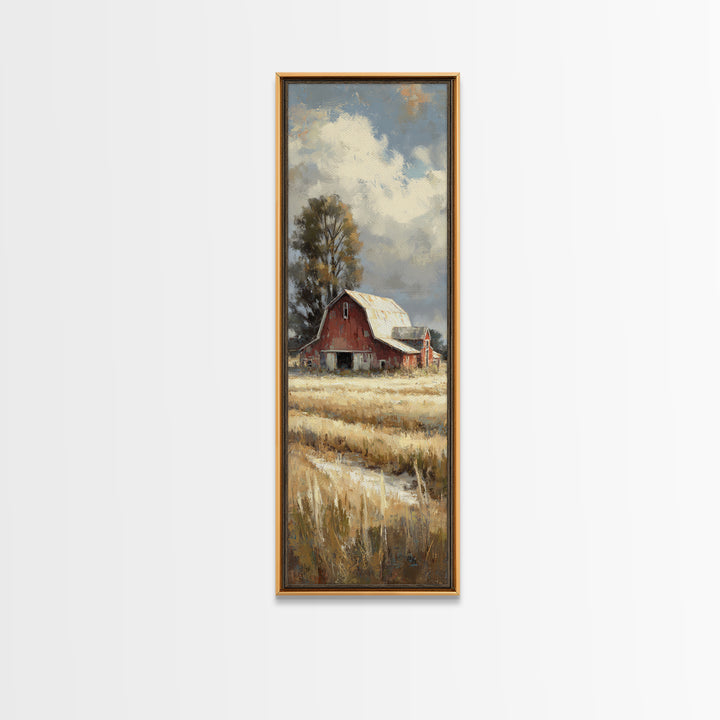 Country Lane with Flickering Sunlight Canvas Print, Impressionist Art, Floral Print, Living Room Decor, Impression, IMP-1x3-58