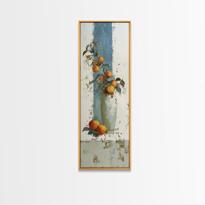 Still Life of Peaches Canvas Print, Impressionist Art, Modern Art, Living Room Decor, Fine Art, Impression, Statement Artwork, IMP-1x3-59