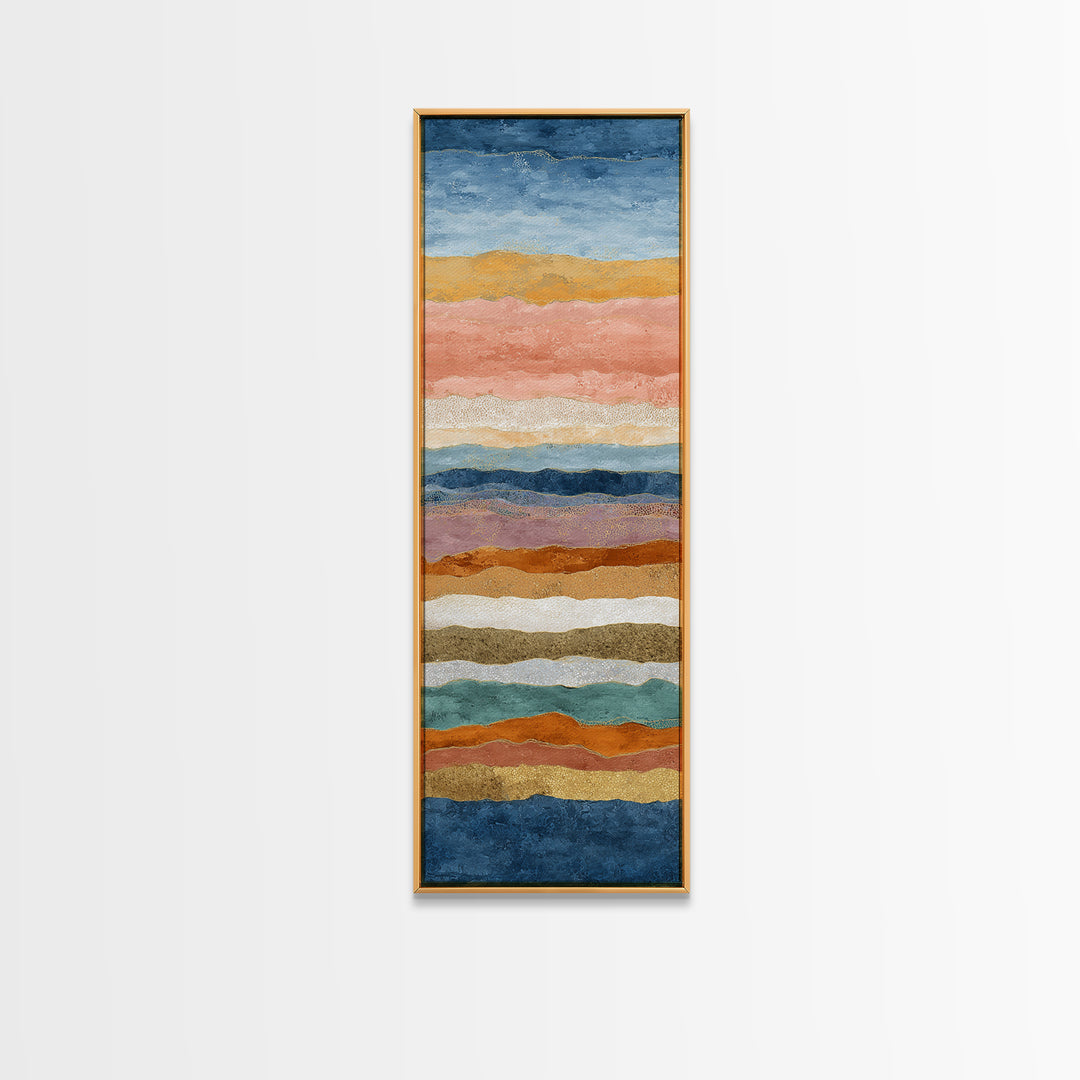 Sunset over Lavender Field Canvas Print, Impressionist Art, Textured Painting, Living Room Decor, Fine Art, Impression, IMP-1x3-98