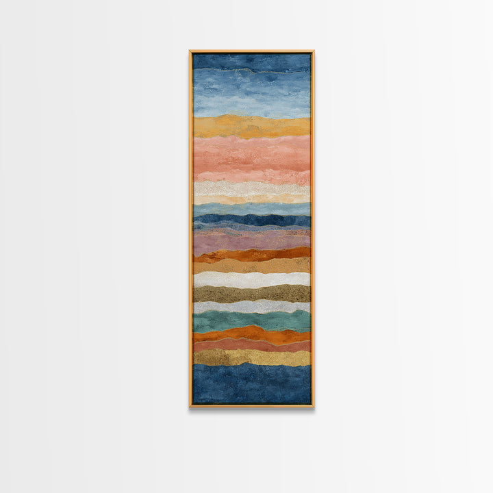 Sunset over Lavender Field Canvas Print, Impressionist Art, Textured Painting, Living Room Decor, Fine Art, Impression, IMP-1x3-98
