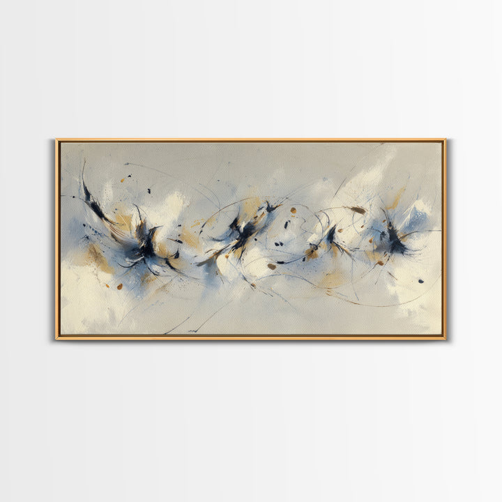 Dancers Suggested by Soft Moving Brushwork Canvas Print, Impressionist Art, Abstract Painting, Living Room Decor, Impression, IMP-2x1-11