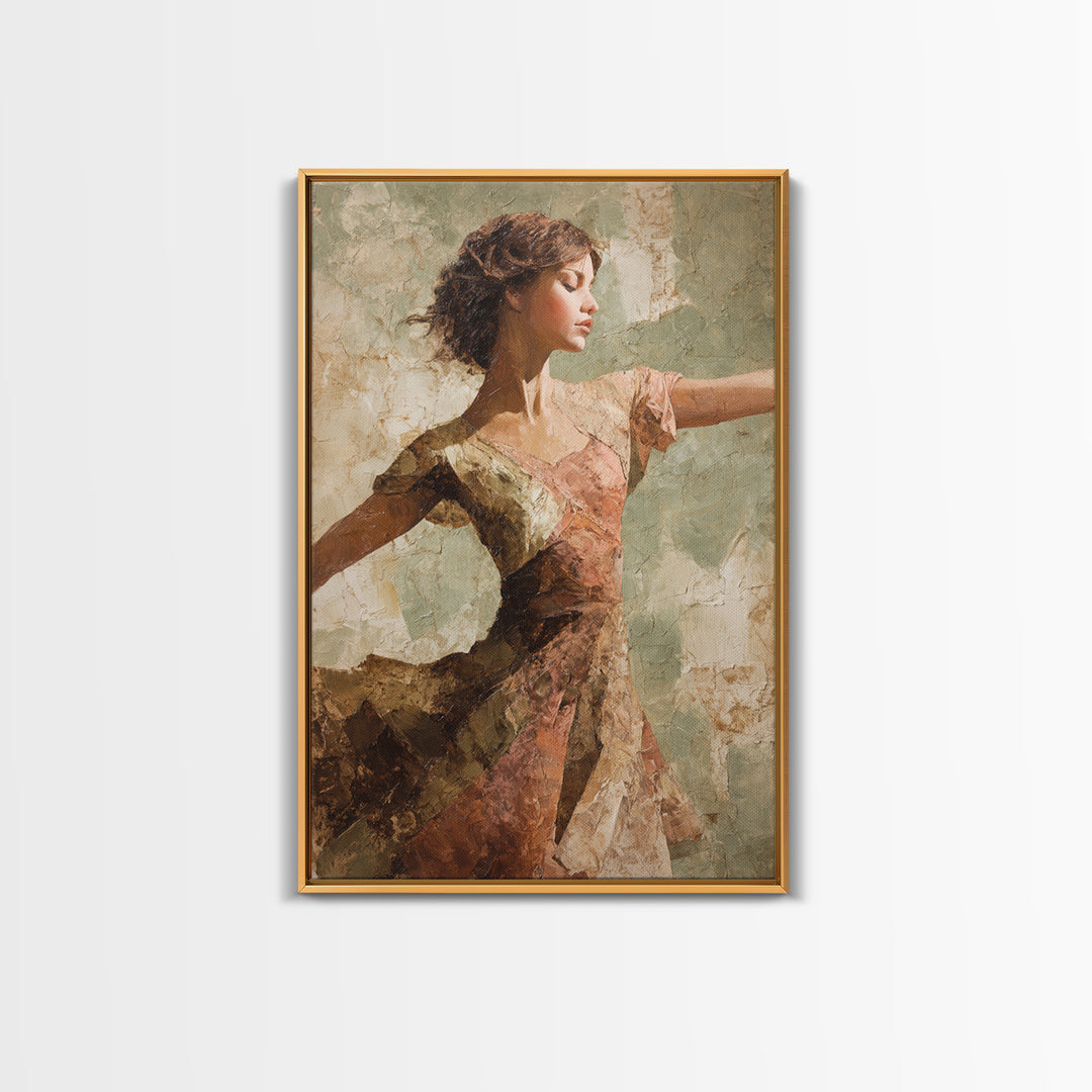 Dancers Suggested by Soft Moving Brushwork Canvas Print, Impressionist Art, Original Painting, Living Room Decor, Impression, IMP-2x3-23