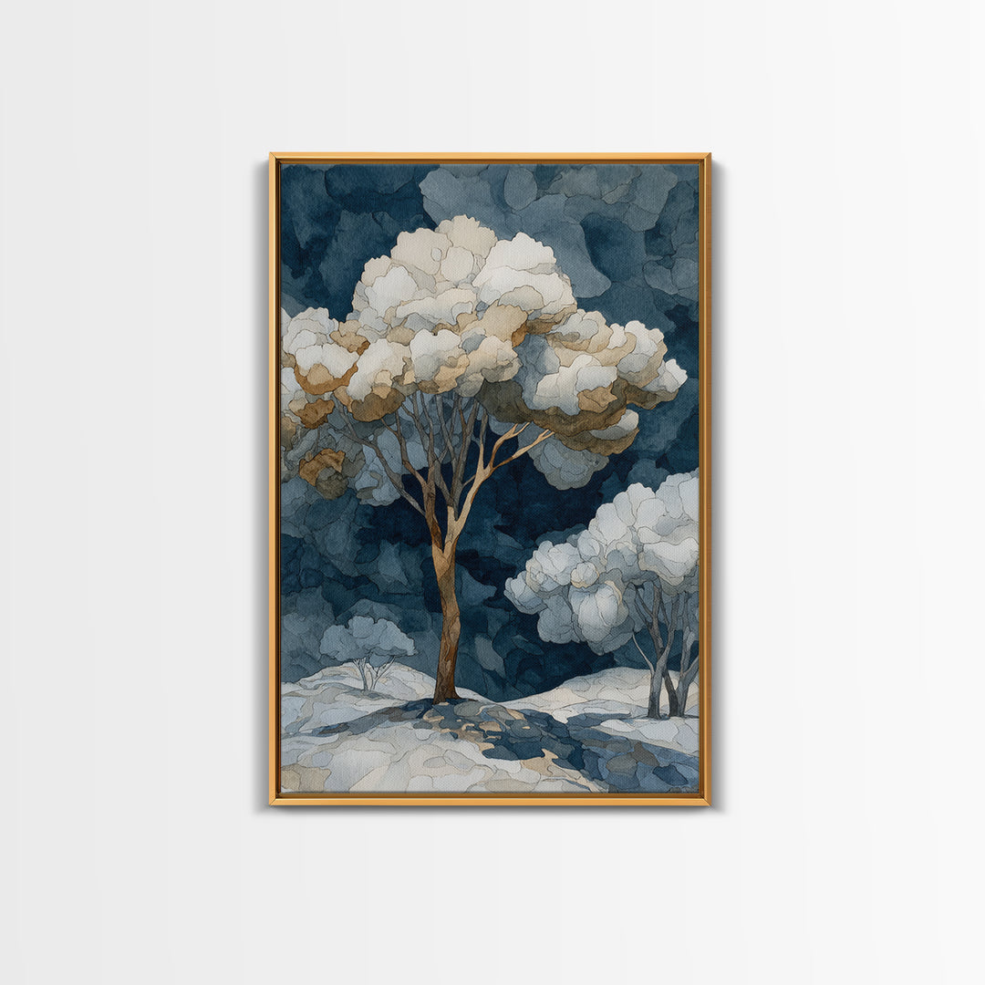 Apple Tree in Summer Orchard Canvas Print, Impressionist Art, Living Room Decor, Fine Art, Impression, Landscape Art, IMP-2x3-49