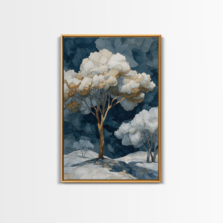 Apple Tree in Summer Orchard Canvas Print, Impressionist Art, Living Room Decor, Fine Art, Impression, Landscape Art, IMP-2x3-49