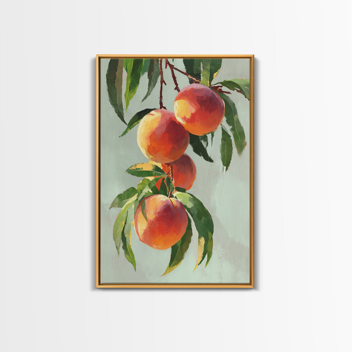 Still Life of Peaches Canvas Print, Impressionist Art, Fine Art Print, Living Room Decor, Fine Art, Impression, Painting, IMP-2x3-7