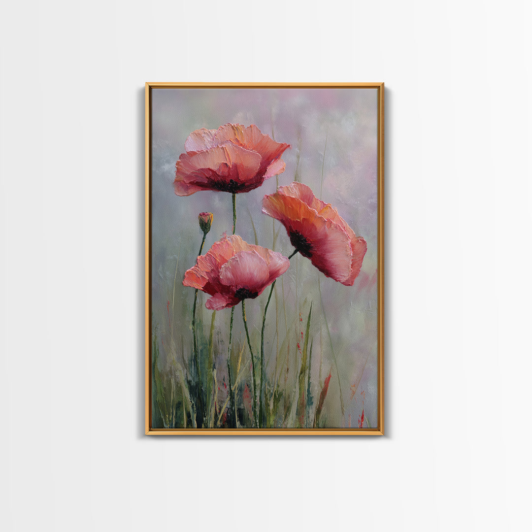 Mountain Lake with Sparkling Reflections Framed Canvas Print, Impressionist Art, Original Art, Living Room Decor, Impression, IMP-2x3-80