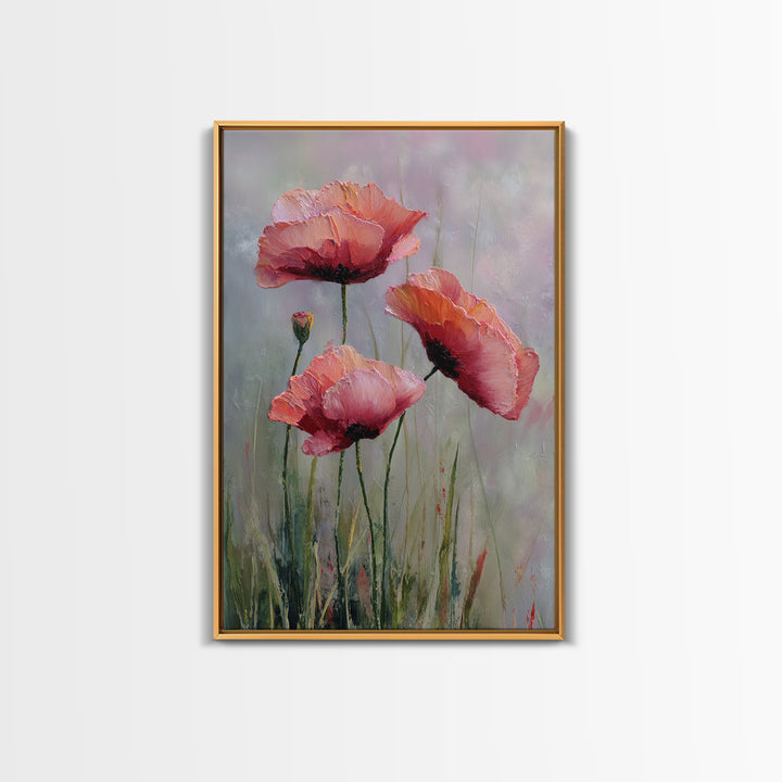 Mountain Lake with Sparkling Reflections Framed Canvas Print, Impressionist Art, Original Art, Living Room Decor, Impression, IMP-2x3-80