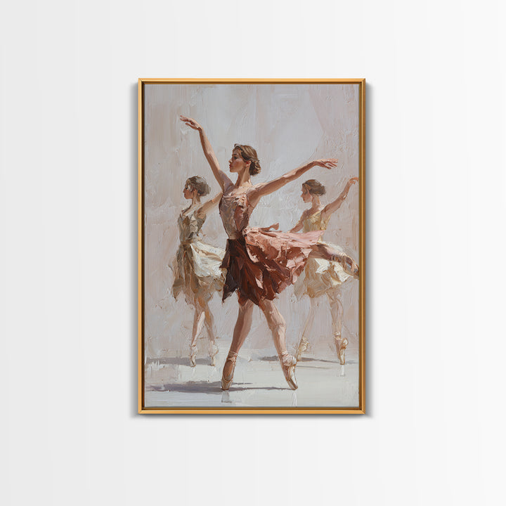 Dancers Suggested by Soft Moving Brushwork Canvas Print, Impressionist Art, Living Room Art, Living Room Decor, Oil Painting, IMP-2x3-95