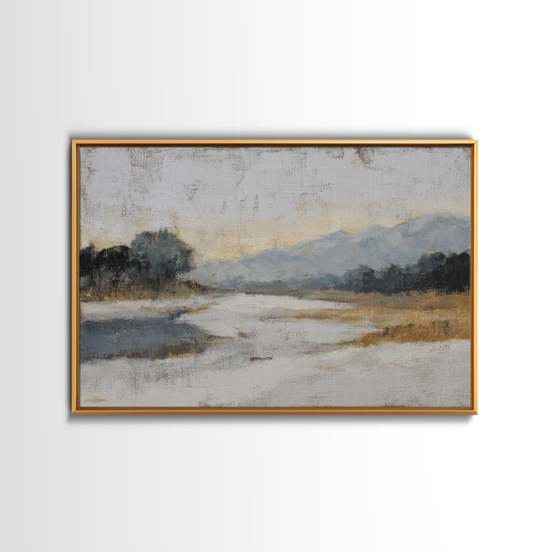Dancers Suggested by Soft Moving Brushwork Canvas Print, Impressionist Art, Horizontal Wall Art, Living Room Decor, Impression, IMP-3x2-91
