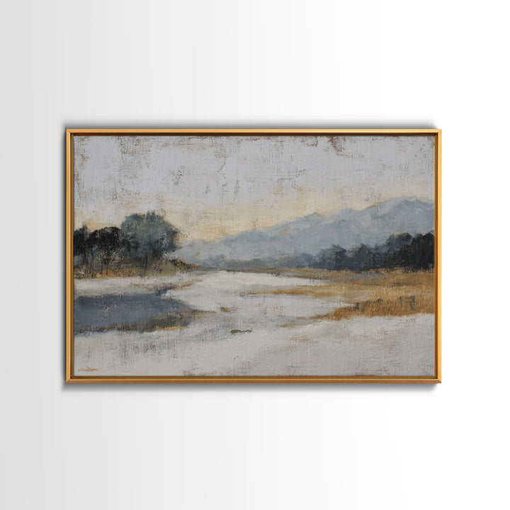 Dancers Suggested by Soft Moving Brushwork Canvas Print, Impressionist Art, Horizontal Wall Art, Living Room Decor, Impression, IMP-3x2-91