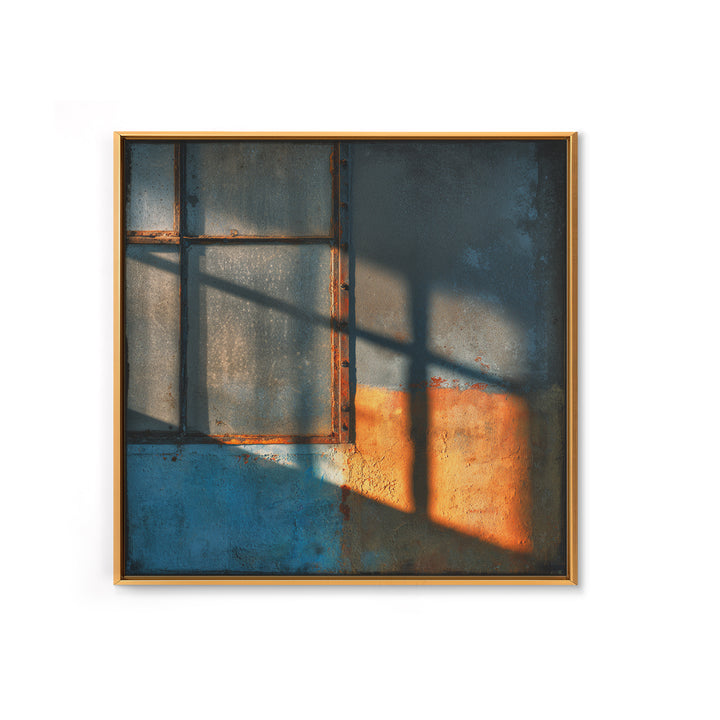 Old Factory Window Canvas Print, Industrial Art, Home Decor, Living Room Decor, Foundry, Abstract Art, Textured Wall Art, IND-1x1-98