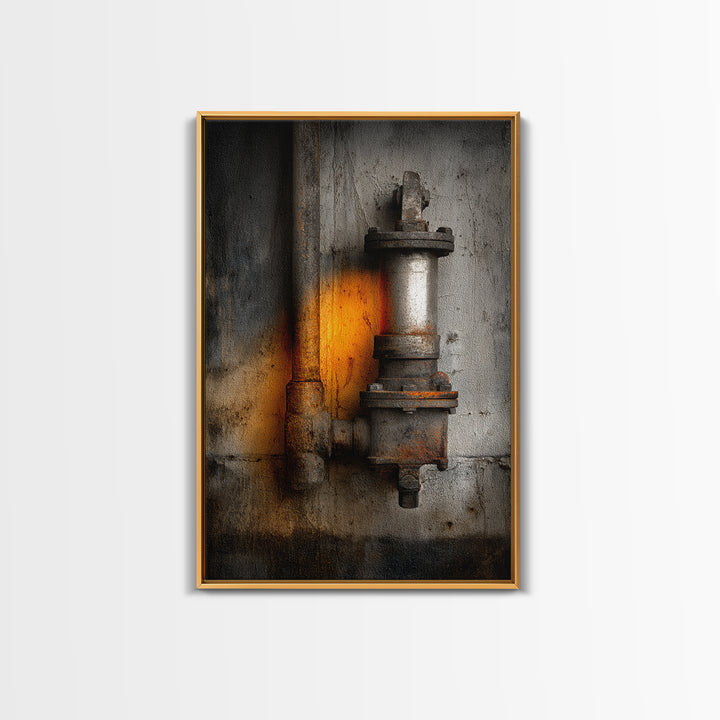 Old Factory Window Canvas Print, Industrial Art, Decor, Living Room Decor, Fine Art, Foundry, Black and White Wall Art, IND-2x3-10