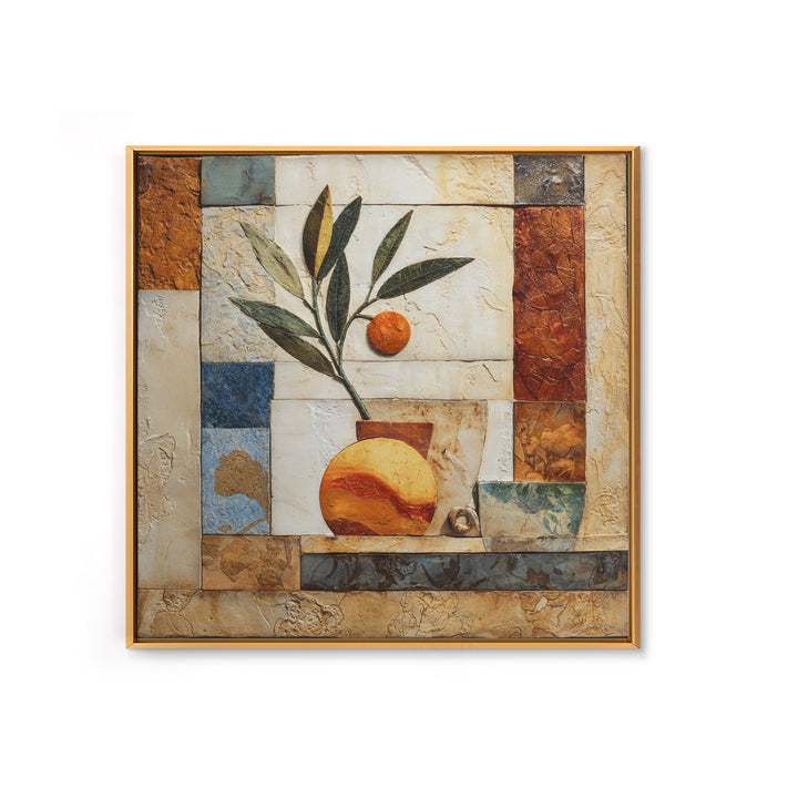 Marble Fruit Still Life Framed Canvas Print, Italian Villa Art, Gallery Wall Set, Living Room Decor, Fine Art, Villa, IVA-1x1-71