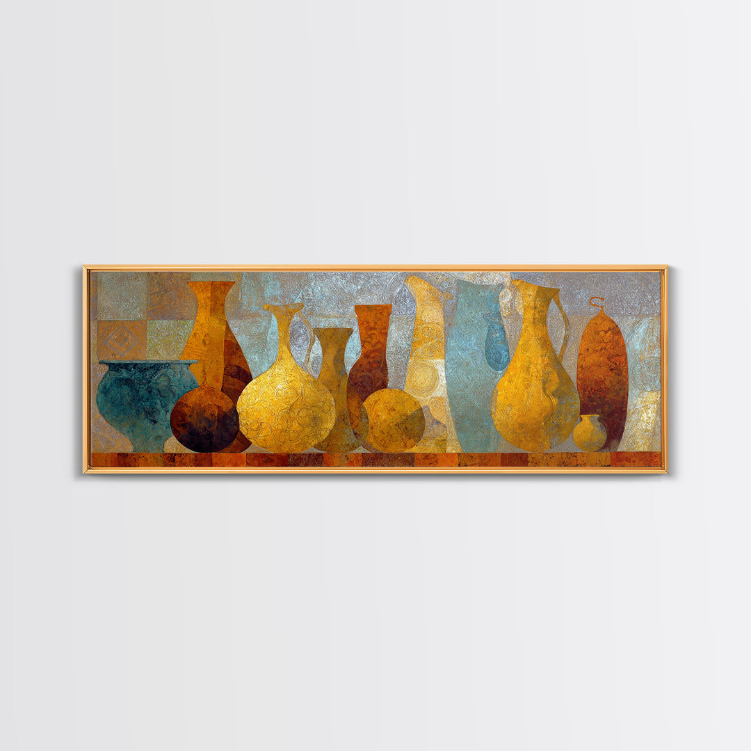 Venetian Canal Reflection Without City Crowd Canvas Print, Italian Villa Art, Gallery Wall Set, Living Room Decor, Villa, IVA-3x1-12