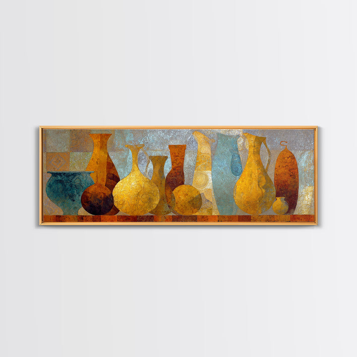 Venetian Canal Reflection Without City Crowd Canvas Print, Italian Villa Art, Gallery Wall Set, Living Room Decor, Villa, IVA-3x1-12
