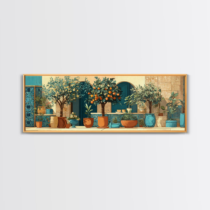Pasta Herbs and Tomatoes Still Life Canvas Print, Italian Villa Art, Wall Decor, Living Room Decor, Fine Art, Villa, IVA-3x1-35