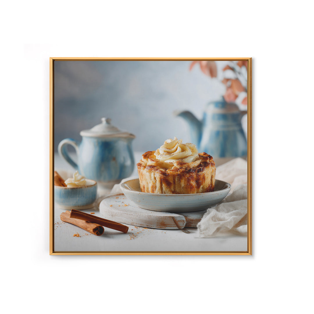 Apple Pie Cooling Framed Canvas Print, Kitchen Art, Digital Wall Art, Kitchen Decor, Fine Art, Kitchen, Kitchen Prints, KIT-1x1-56
