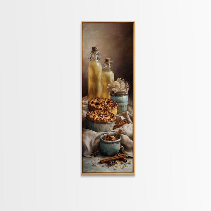 Apple Pie Cooling Canvas Print, Kitchen Art, Contemporary Art, Kitchen Decor, Fine Art, Kitchen, Kitchen Wall Art, KIT-1x3-44