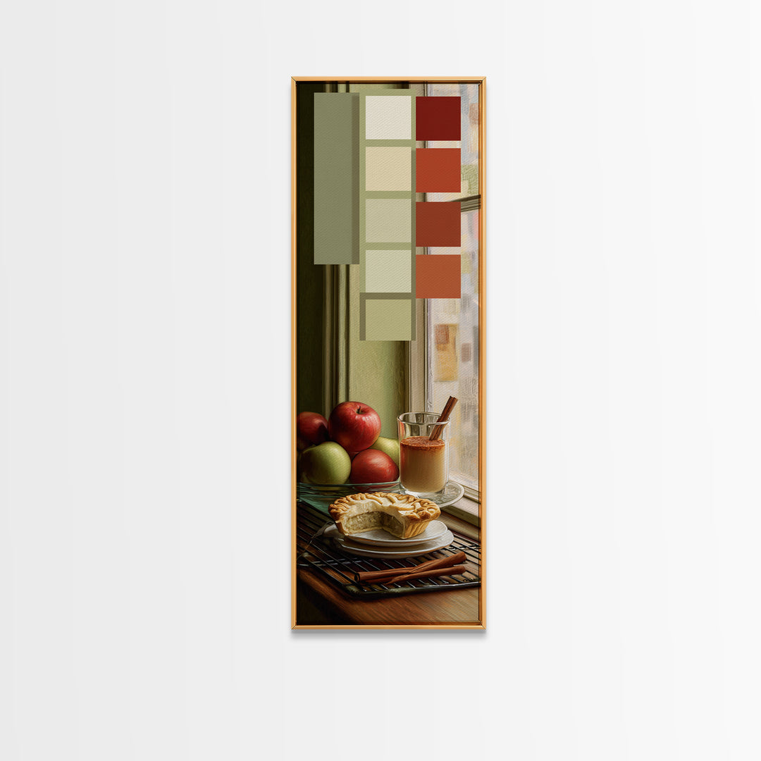 Apple Pie Cooling Canvas Print, Kitchen Art, Art Deco, Kitchen Decor, Fine Art, Kitchen, Poster Art, Trendy Wall Art, KIT-1x3-68