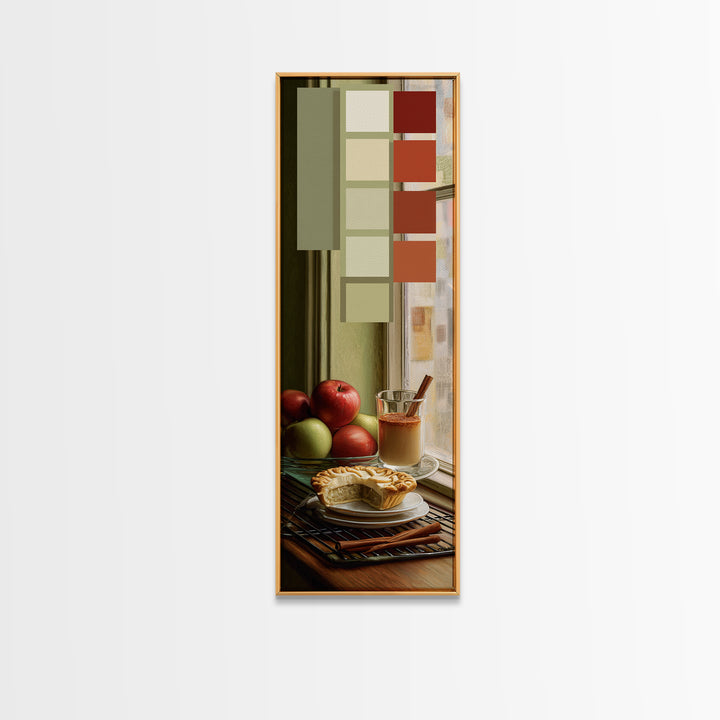 Apple Pie Cooling Canvas Print, Kitchen Art, Art Deco, Kitchen Decor, Fine Art, Kitchen, Poster Art, Trendy Wall Art, KIT-1x3-68