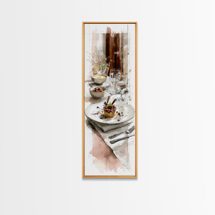 Apple Pie Cooling Framed Canvas Print, Kitchen Art, Kitchen Decor, Fine Art, Kitchen, Kitchen Art Print, Bar Cart Decor, KIT-1x3-92