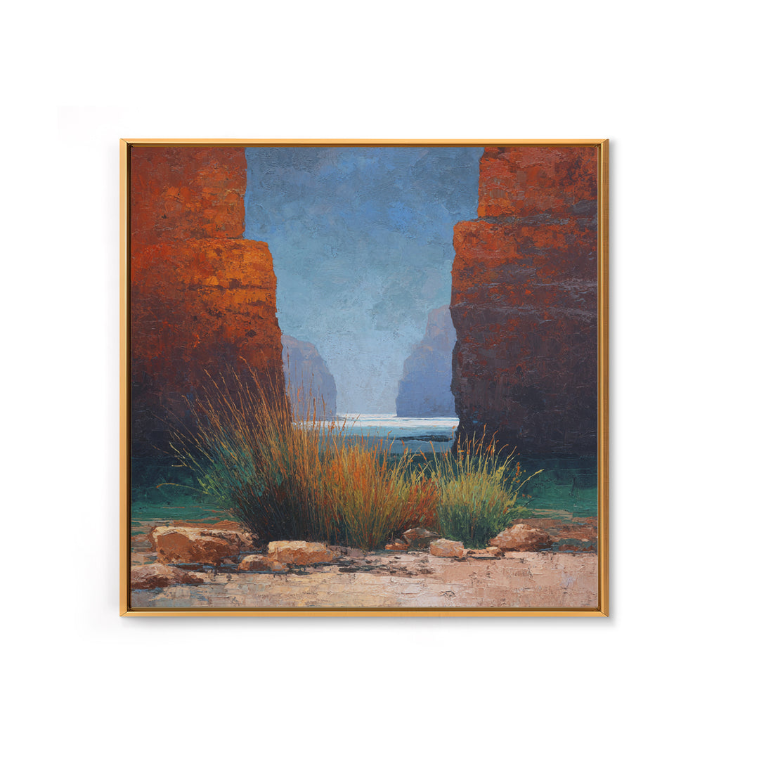 Red Canyon Walls Canvas Print, Landscape Art, Fine Art Print, Living Room Decor, Fine Art, Horizon, Digital Prints, Art Prints, LAN-1x1-5