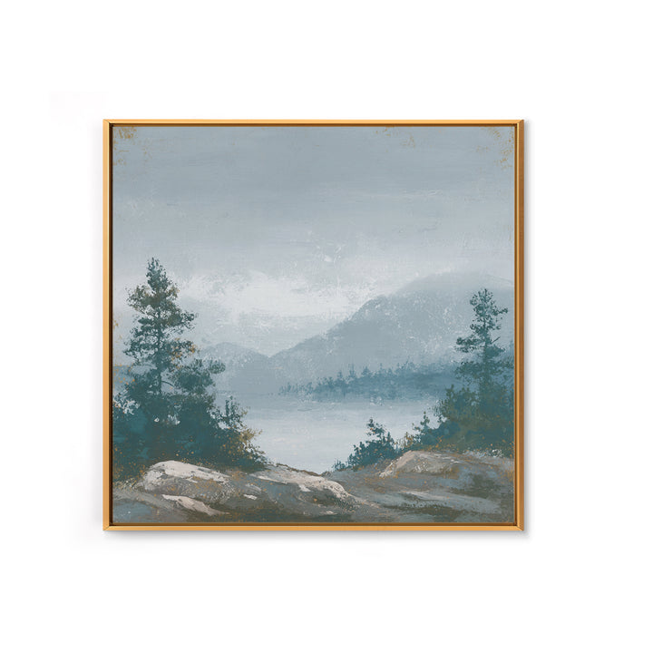 Rocky Scottish Highland Canvas Print, Landscape Art, Contemporary Art, Living Room Decor, Fine Art, Horizon, Original Art, LAN-1x1-89
