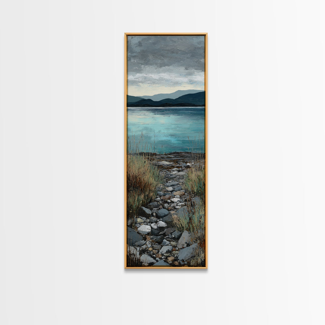 Rocky Scottish Highland Canvas Print, Landscape Art, Fine Art Print, Living Room Decor, Fine Art, Horizon, Digital Prints, LAN-1x3-5