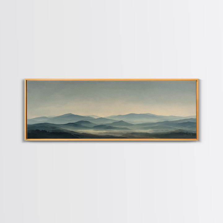 Rocky Scottish Highland Framed Canvas Print, Landscape Art, Set of 3 Prints, Living Room Decor, Fine Art, Horizon, LAN-3x1-81
