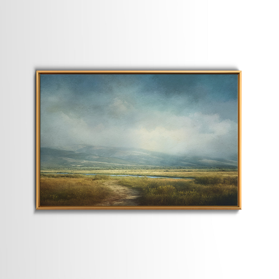 Old Country Road Canvas Print, Landscape Art, Gallery Decor, Living Room Decor, Fine Art, Horizon, Wall Art, Home Decor, LAN-3x2-48