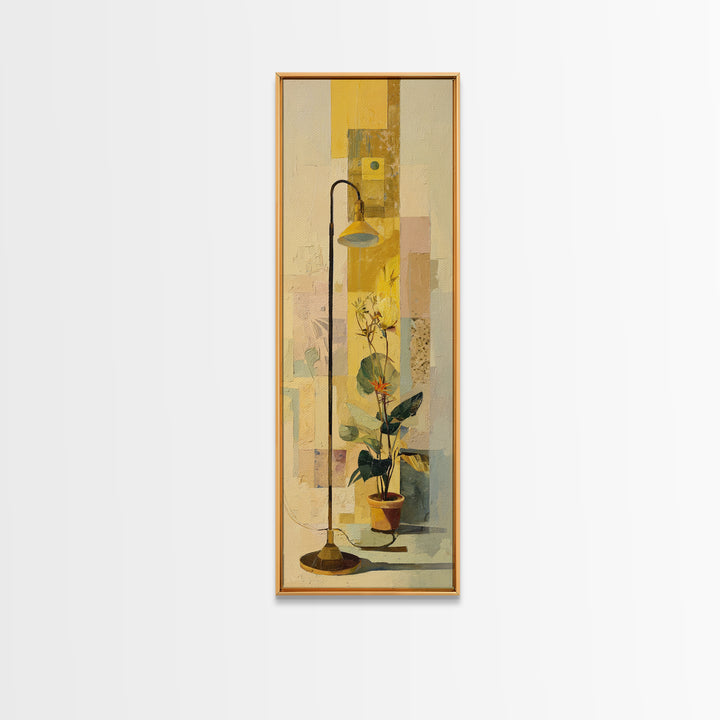 Rolling Library Ladder Framed Canvas Print, Library Art, Statement Artwork, Library Decor, Fine Art, Archive, Art Print, LIB-1x3-87