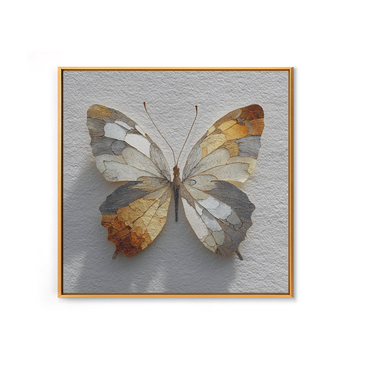 Line Art Butterfly Canvas Print, Line Art, Gallery Wall Set, Living Room Decor, Fine Art, Line, Textured Painting, LIN-1x1-22