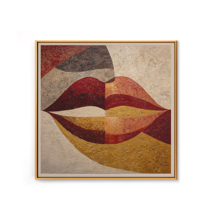 Abstract Lips and Hand Fashion Sketch Canvas Print, Line Art, Luxury Decor, Living Room Decor, Fine Art, Line, Printable, LIN-1x1-90