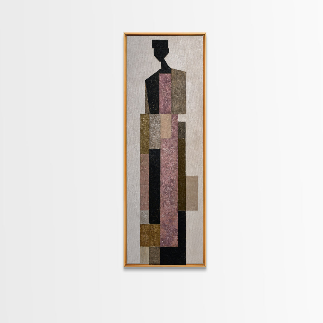 Minimal Eyes and Nose Composition Canvas Print, Line Art, Fine Art Print, Living Room Decor, Abstract Art, Line, Wall Decor, LIN-1x3-2