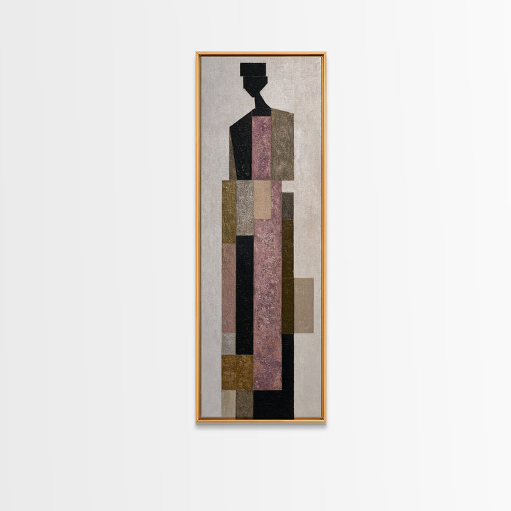 Minimal Eyes and Nose Composition Canvas Print, Line Art, Fine Art Print, Living Room Decor, Abstract Art, Line, Wall Decor, LIN-1x3-2