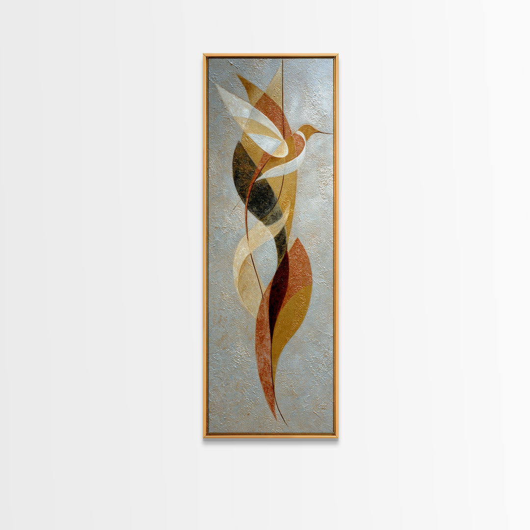 Single Line Bird Framed Canvas Print, Line Art, Aesthetic Prints, Living Room Decor, Abstract Art, Line, Wall Art, Home Decor, LIN-1x3-47